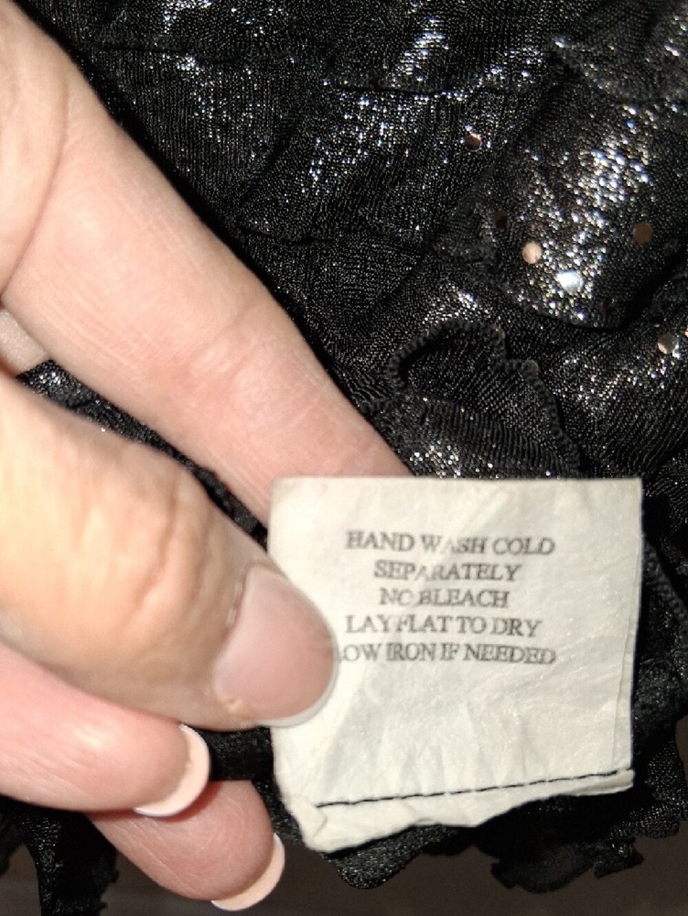 Ruby Rox Black Strapless Sequin Ruffle Dress - Picture 8 of 11